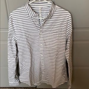 Lululemon Striped Button Down